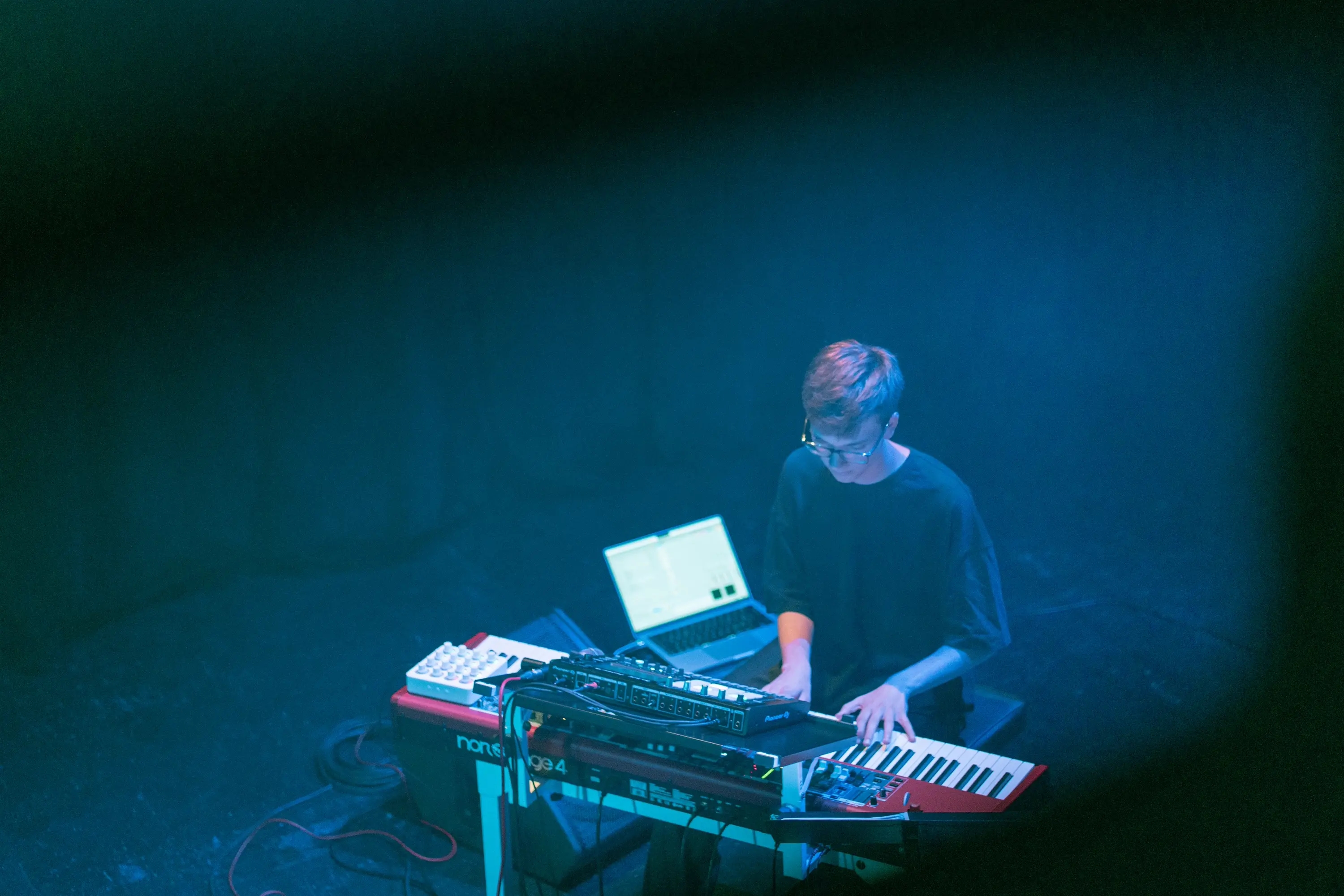 Vladimir Slavicek playing the piano