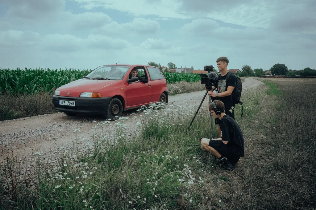 Dokumentární foto z natáčení filmu Stanislav